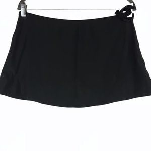 Cabana Beach Black Swim Skirt Size Medium 12